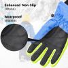image:imageAzarxis Kids Children Ski Gloves Winter Snow Gloves Waterproof Winter Warm Glove for Snowboarding Sledding01 Blue