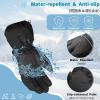 image:imageAzarxis Kids Children Ski Gloves Winter Snow Gloves Waterproof Winter Warm Glove for Snowboarding Sledding03 Light Blue  Reflective