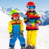 image:imageAzarxis Kids Children Ski Gloves Winter Snow Gloves Waterproof Winter Warm Glove for Snowboarding Sledding04 Dark Blue Thicker Version