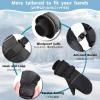 image:imageAzarxis Kids Children Ski Gloves Winter Snow Gloves Waterproof Winter Warm Glove for Snowboarding Sledding05 Blue