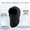 image:imageAzarxis Kids Childrens Balaclava Hat Fleece Ski Face Mask Winter Cap Adjustable Double Neck Warmer01 Peach Pink