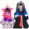 image:imageAzarxis Kids Childrens Balaclava Hat Fleece Ski Face Mask Winter Cap Adjustable Double Neck Warmer02 Rose Red  Unicorn