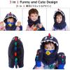 image:imageAzarxis Kids Childrens Balaclava Hat Fleece Ski Face Mask Winter Cap Adjustable Double Neck Warmer02 Rose Red  Unicorn
