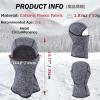 image:imageAzarxis Kids Childrens Balaclava Hat Fleece Ski Face Mask Winter Cap Adjustable Double Neck Warmer04 Navy Blue