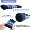 image:imageAzarxis Kids Childrens Balaclava Hat Fleece Ski Face Mask Winter Cap Adjustable Double Neck Warmer05 Blue  Hat Scarf Gloves Set