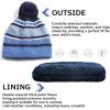 image:imageAzarxis Kids Childrens Balaclava Hat Fleece Ski Face Mask Winter Cap Adjustable Double Neck Warmer05 Blue  Hat Scarf Gloves Set