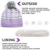 image:imageAzarxis Kids Childrens Balaclava Hat Fleece Ski Face Mask Winter Cap Adjustable Double Neck Warmer05 Light Purple  Hat Scarf Gloves Set