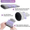 image:imageAzarxis Kids Childrens Balaclava Hat Fleece Ski Face Mask Winter Cap Adjustable Double Neck Warmer05 Light Purple  Hat Scarf Gloves Set