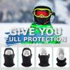 image:imageAzarxis Kids Childrens Balaclava Hat Fleece Ski Face Mask Winter Cap Adjustable Double Neck Warmer06 Black