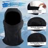 image:imageAzarxis Kids Childrens Balaclava Hat Fleece Ski Face Mask Winter Cap Adjustable Double Neck Warmer06 Black