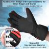 image:imageAzarxis Kids Snow Ski Gloves Children Winter Waterproof Windproof Warm Touchscreen Snowboard Gloves for Boys amp Girls03 Black  Red