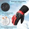 image:imageAzarxis Kids Snow Ski Gloves Children Winter Waterproof Windproof Warm Touchscreen Snowboard Gloves for Boys amp Girls03 Black
