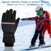 image:imageAzarxis Kids Snow Ski Gloves Children Winter Waterproof Windproof Warm Touchscreen Snowboard Gloves for Boys amp Girls05 Gray  Not Touchscreen Compatible