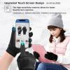 image:imageAzarxis Kids Snow Ski Gloves Children Winter Waterproof Windproof Warm Touchscreen Snowboard Gloves for Boys amp Girls06 Black