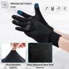 image:imageAzarxis Kids Snow Ski Gloves Children Winter Waterproof Windproof Warm Touchscreen Snowboard Gloves for Boys amp Girls06 Black