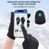 image:imageAzarxis Kids Snow Ski Gloves Children Winter Waterproof Windproof Warm Touchscreen Snowboard Gloves for Boys amp Girls07 Black