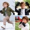 image:imageAzarxis Kids Snow Ski Gloves Children Winter Waterproof Windproof Warm Touchscreen Snowboard Gloves for Boys amp Girls07 Black