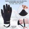 image:imageAzarxis Kids Snow Ski Gloves Children Winter Waterproof Windproof Warm Touchscreen Snowboard Gloves for Boys amp Girls07 Black