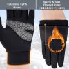image:imageAzarxis Kids Snow Ski Gloves Children Winter Waterproof Windproof Warm Touchscreen Snowboard Gloves for Boys amp Girls07 Black