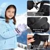 image:imageAzarxis Kids Snow Ski Gloves Children Winter Waterproof Windproof Warm Touchscreen Snowboard Gloves for Boys amp Girls08 Purple