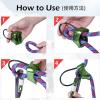 image:imageAzarxis Professional Rappel Gear Downhill Equipment ATC Guide Belay Device Rock Climbing Descender for Outdoor Recreation Strong Safe Durable Red