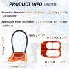 image:imageAzarxis Professional Rappel Gear Downhill Equipment ATC Guide Belay Device Rock Climbing Descender for Outdoor Recreation Strong Safe Durable Red