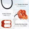 image:imageAzarxis Professional Rappel Gear Downhill Equipment ATC Guide Belay Device Rock Climbing Descender for Outdoor Recreation Strong Safe Durable Red
