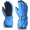 image:imageAzarxis Kids Children Ski Gloves Winter Snow Gloves Waterproof Winter Warm Glove for Snowboarding Sledding03 Light Blue  Reflective