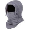 image:imageAzarxis Kids Childrens Balaclava Hat Fleece Ski Face Mask Winter Cap Adjustable Double Neck Warmer01 Dark Gray