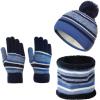 #05 Blue - Hat Scarf Gloves Set