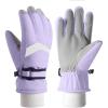 image:imageAzarxis Kids Snow Ski Gloves Children Winter Waterproof Windproof Warm Touchscreen Snowboard Gloves for Boys amp Girls08 Purple