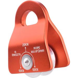 image:imageAzarxis 20 kN Micro Side Swing Pulley Prusik Minding Pulleys for 047  12mm RopeCable Rock Climbing Tree Arborist Zipline Lifting Hauling Dragging Rescue Aerrial Work Hitch Tending01 Orange
