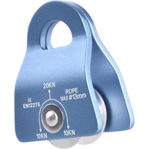 image:imageAzarxis 20 kN Micro Side Swing Pulley Prusik Minding Pulleys for 047  12mm RopeCable Rock Climbing Tree Arborist Zipline Lifting Hauling Dragging Rescue Aerrial Work Hitch Tending01 Blue