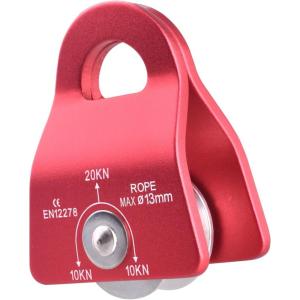 image:imageAzarxis 20 kN Micro Side Swing Pulley Prusik Minding Pulleys for 047  12mm RopeCable Rock Climbing Tree Arborist Zipline Lifting Hauling Dragging Rescue Aerrial Work Hitch Tending01 Red