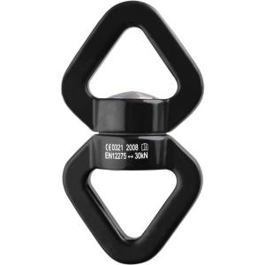 image:imageAzarxis 30 kN Tree Swing Swivel Spinner Safest Rotational Climbing Rope Devices Hanging Hook Accessory for Childrens Web Tree Swing Setting Aerial Silks Dance Red  BlackAll Black