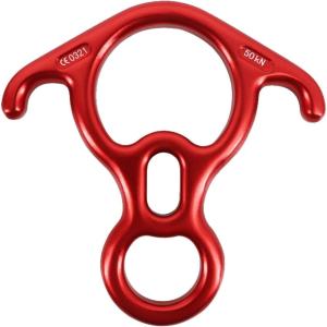 image:imageAzarxis 35 kN 50 kN Climbing Rescue Figure 8 Descender Large BentEar Rigging Plate Heavy Duty amp High Strength Rappel Device Equipment for Rappelling Belaying Tree Climbing Aerial Silks Rigging02 Red  50 kN