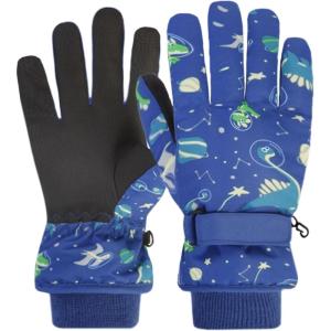 image:imageAzarxis Kids Children Ski Gloves Winter Snow Gloves Waterproof Winter Warm Glove for Snowboarding Sledding02 Royal Blue