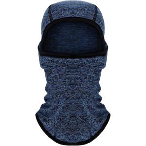 image:imageAzarxis Kids Childrens Balaclava Hat Fleece Ski Face Mask Winter Cap Adjustable Double Neck Warmer04 Navy Blue