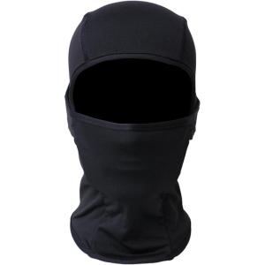 image:imageAzarxis Kids Childrens Balaclava Hat Fleece Ski Face Mask Winter Cap Adjustable Double Neck Warmer04 Pure Black