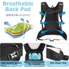 image:imageAzarxis Hiking Hydration Pack Running Backpack 10L Daypack Vest for Women Men Lightweight Cycling Biking Trail Race Jogging Black  15L White Water Bladder1 Dark Blue  18l Backpack No Water Bladder