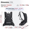 image:imageAzarxis Hiking Hydration Pack Running Backpack 10L Daypack Vest for Women Men Lightweight Cycling Biking Trail Race Jogging Black  15L White Water Bladder1 Dark Blue  18l Backpack No Water Bladder