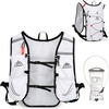 image:imageAzarxis Hiking Hydration Pack Running Backpack Lightweight Daypack Vest for Women Men Marathon Cycling Biking Trail Race Jogging Rave Black3 White 10L  2L White Water Bladder