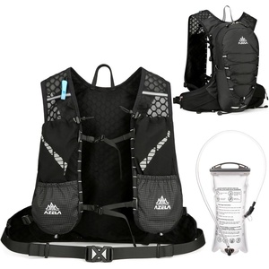 image:imageAzarxis Hiking Hydration Pack Running Backpack Lightweight Daypack Vest for Women Men Marathon Cycling Biking Trail Race Jogging Rave Black2 Black  2L White Water Bladder