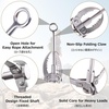 image:imageAzarxis Grappling Hook Stainless Steel Gravity Claw Carabiner 771 881 LBS Load Capacity for Outdoor Survival Retrieval Climbing Fishing Aquatic Anchor Hook3 Claw
