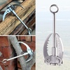 image:imageAzarxis Grappling Hook Stainless Steel Gravity Claw Carabiner 771 881 LBS Load Capacity for Outdoor Survival Retrieval Climbing Fishing Aquatic Anchor Hook3 Claw