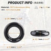 image:imageAzarxis Rappel Cup Ring 25kN Tension ORing Rope Connector for Rock Climbing Arborist Rescue Slackline Hammock Friction Saver EquipmentBlackBlack