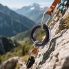 image:imageAzarxis Rappel Cup Ring 25kN Tension ORing Rope Connector for Rock Climbing Arborist Rescue Slackline Hammock Friction Saver EquipmentBlackBlack