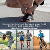 image:imageAzarxis Running Ankle Toe Socks Coolmax for Women Men Lightweight High Performance Athletic Five Finger Socks 3 Pairs2 Cotton  Grey X 2  Black  3 Pairs
