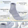 image:imageAzarxis Running Ankle Toe Socks Coolmax for Women Men Lightweight High Performance Athletic Five Finger Socks 3 Pairs5 Black  3 Pairs