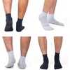 image:imageAzarxis Running Ankle Toe Socks Coolmax for Women Men Lightweight High Performance Athletic Five Finger Socks 3 Pairs5 Black  3 Pairs